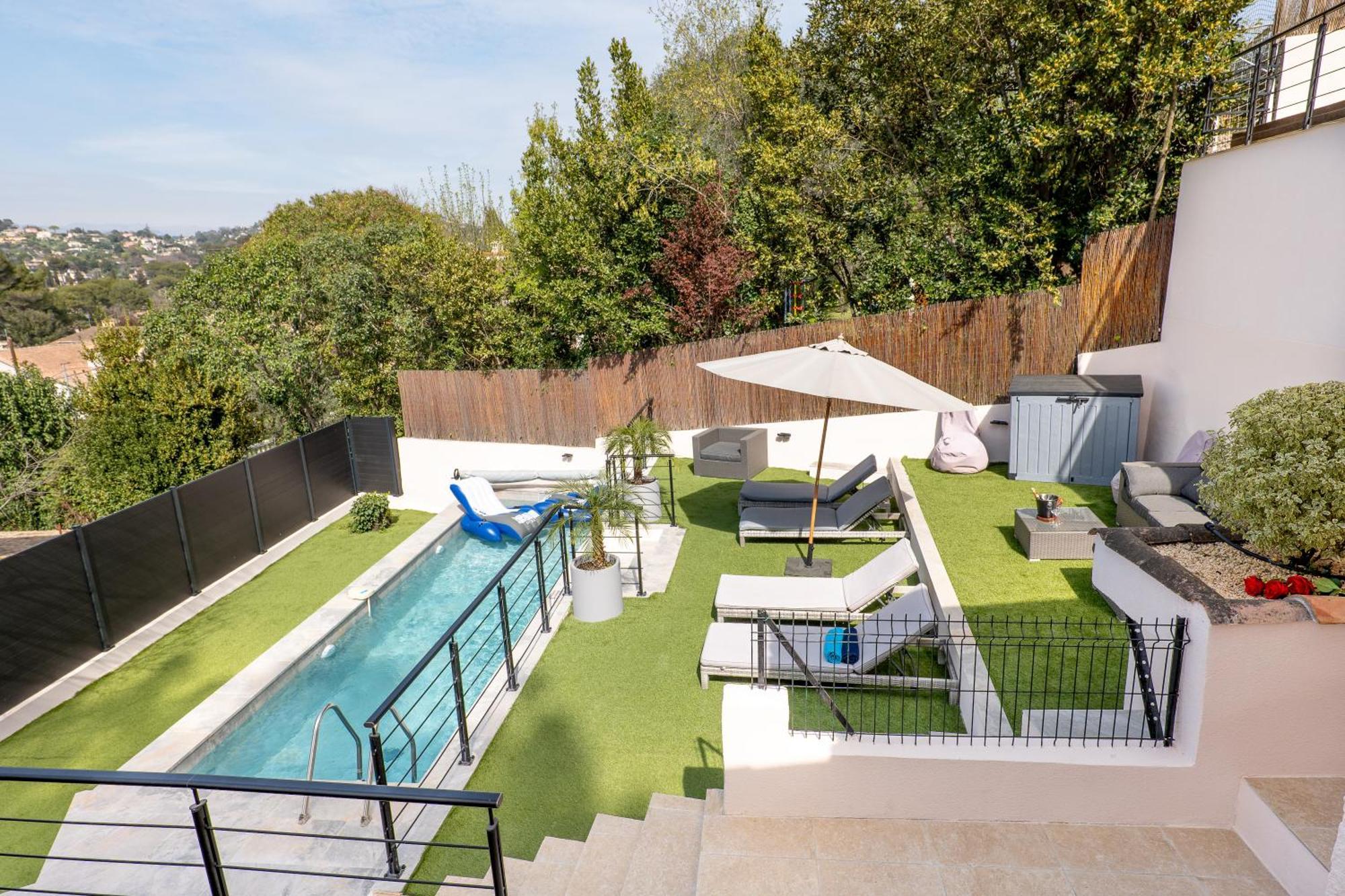 Willa Piscine-Jacuzzi-Videoprojecteur-Clim La Perle Rare Mougins Zewnętrze zdjęcie